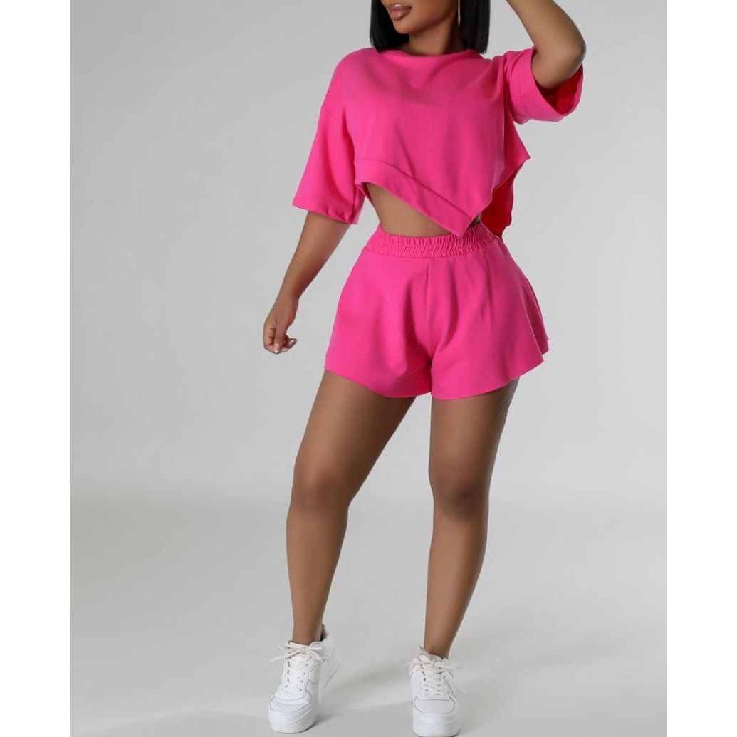Fun Fuchsia Shorts Set