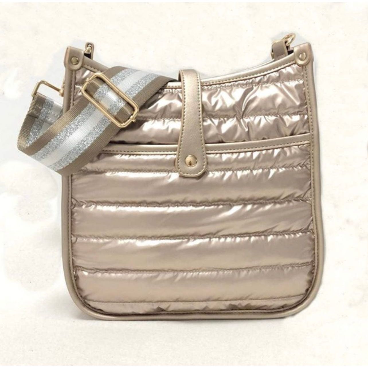 Gold Metallic Crossbody Bag