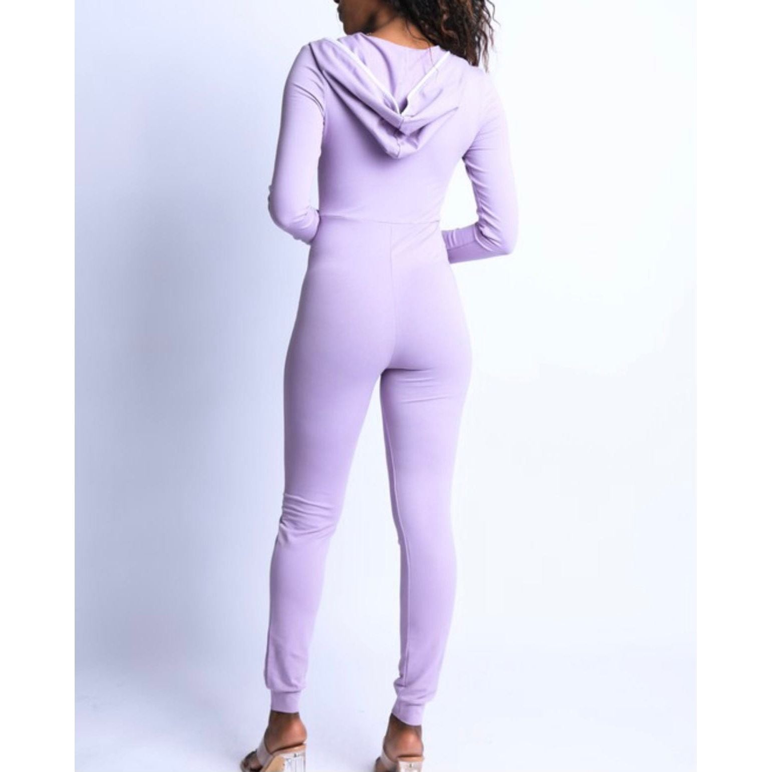 Jumpsuit Lavender Hoodie Jumpsuit