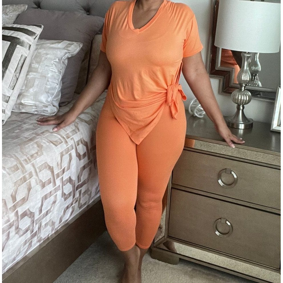 Orange Legging Set