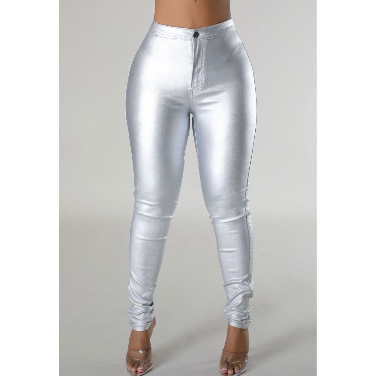 Silver Iridescent Pants