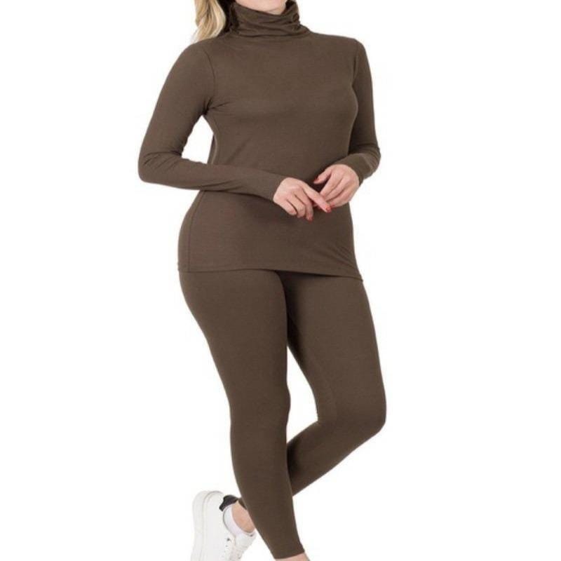 Americano Turtle Neck Leggings Set