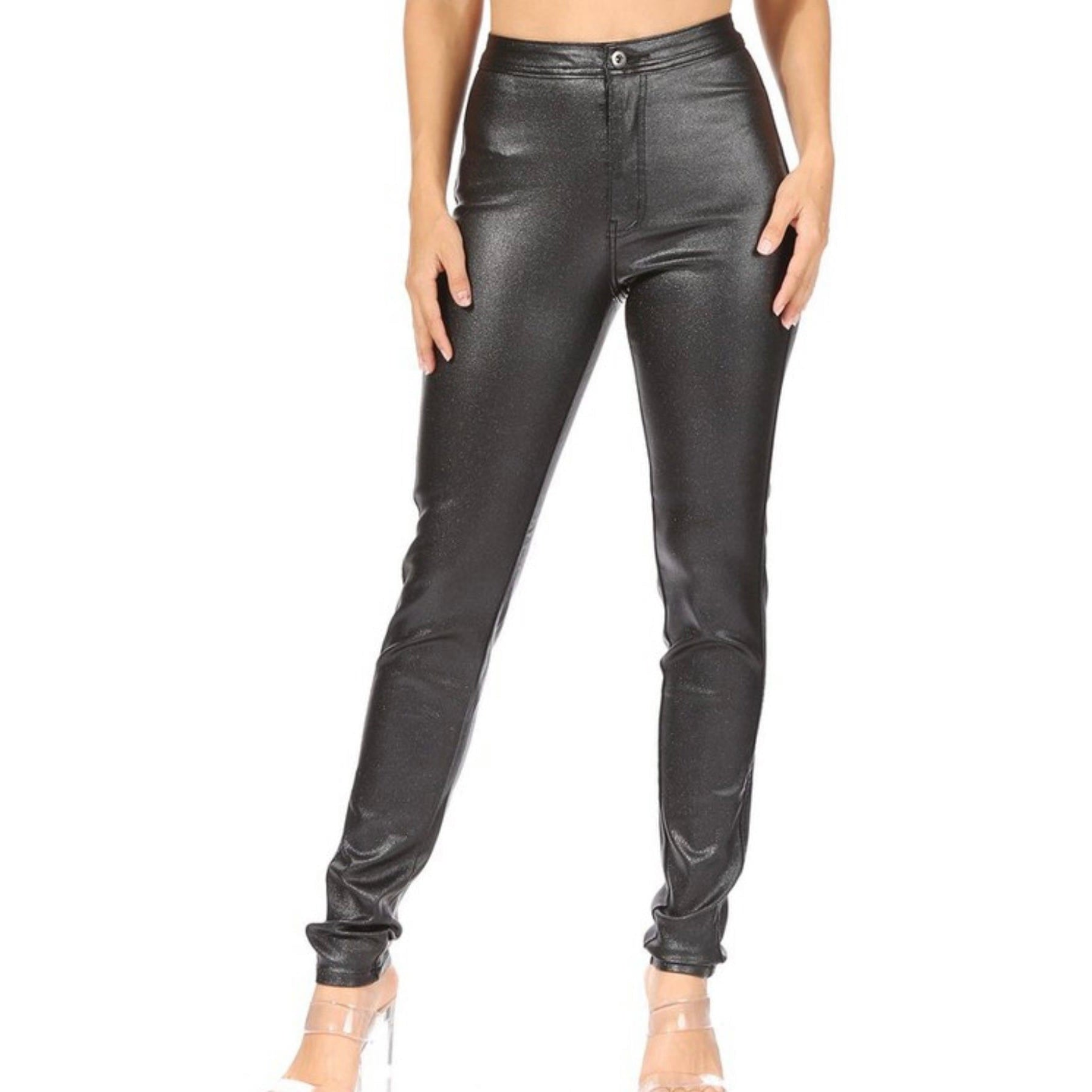 Black Iridescent Pants