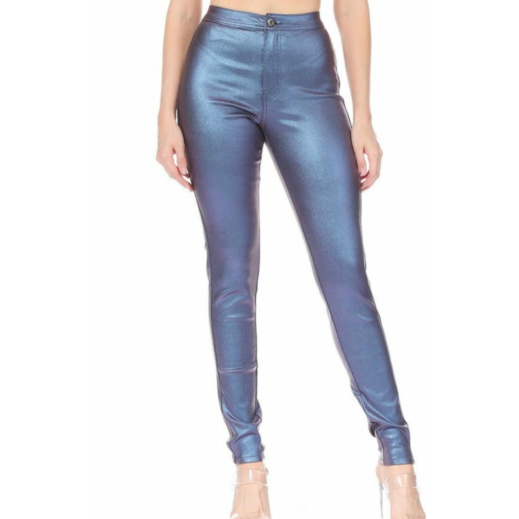 Blue Iridescent Pants