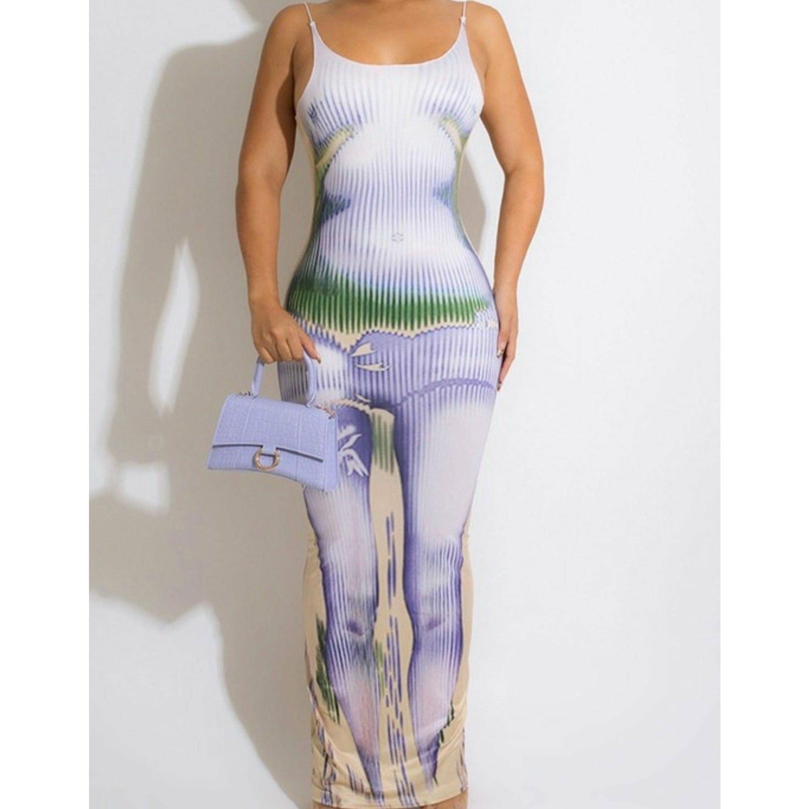Do You See Me Maxi Dress-Purple