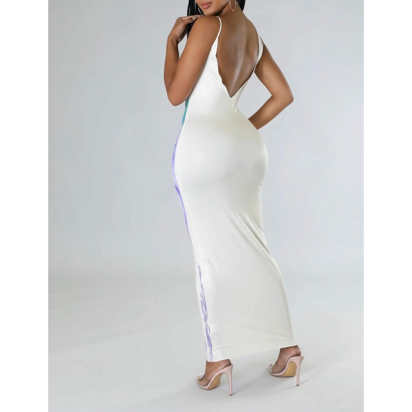 Do You See Me Maxi Dress-Purple