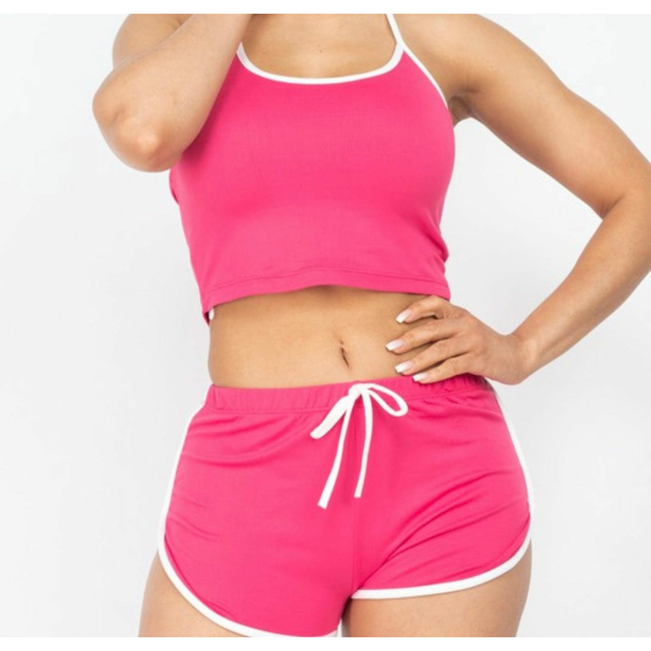 Fuchsia Shorts Set
