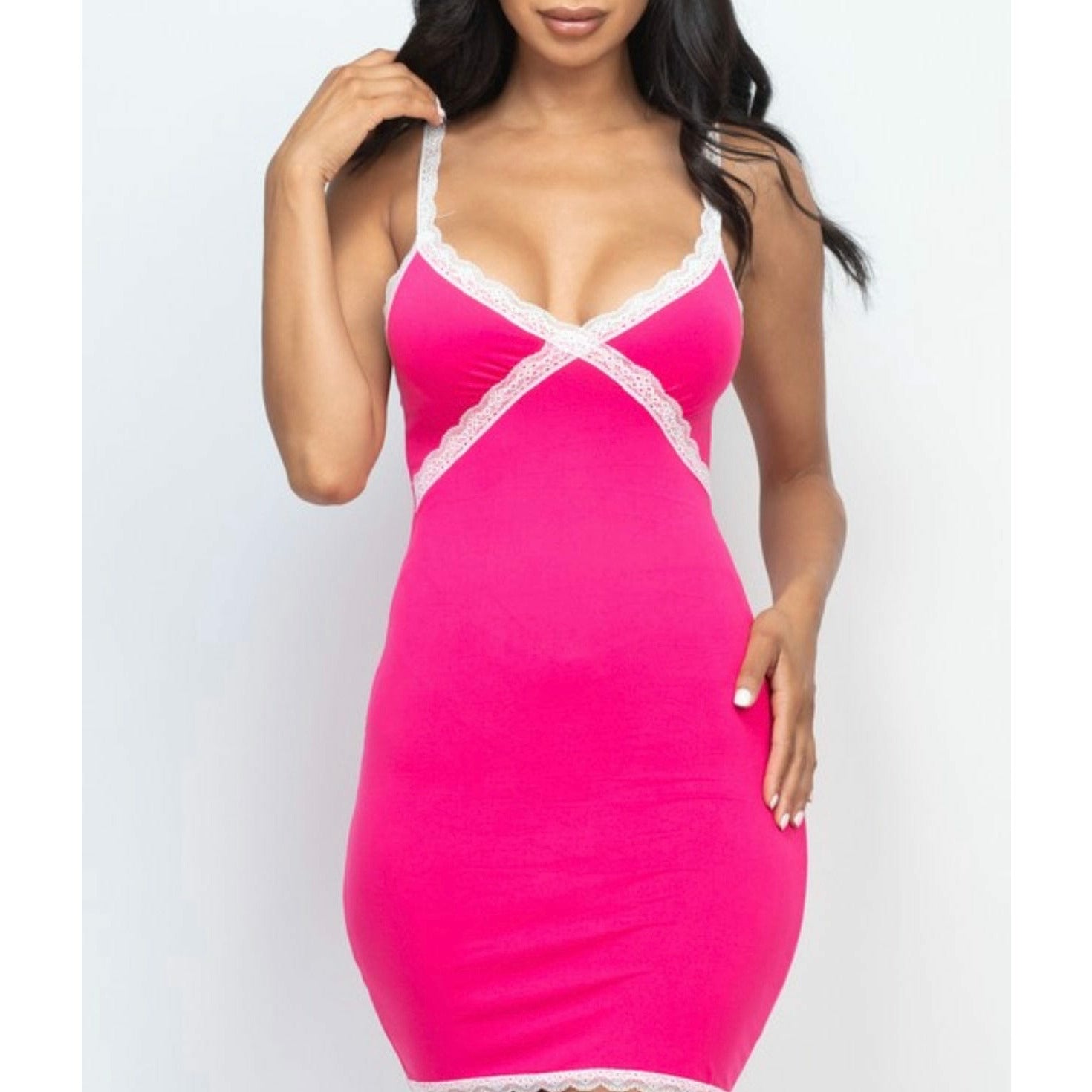 Fuchsia Slip Dress