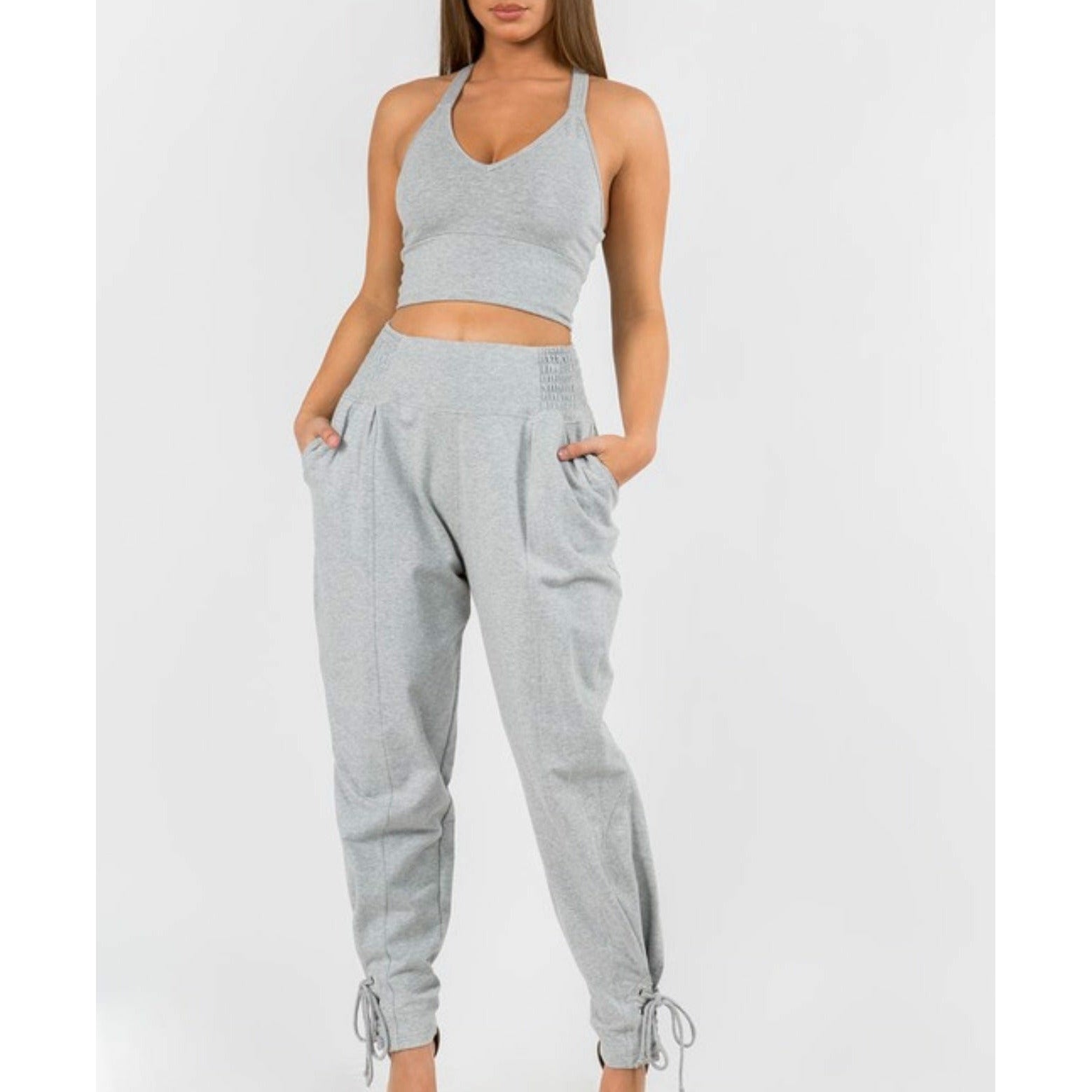 Grey Pants Set