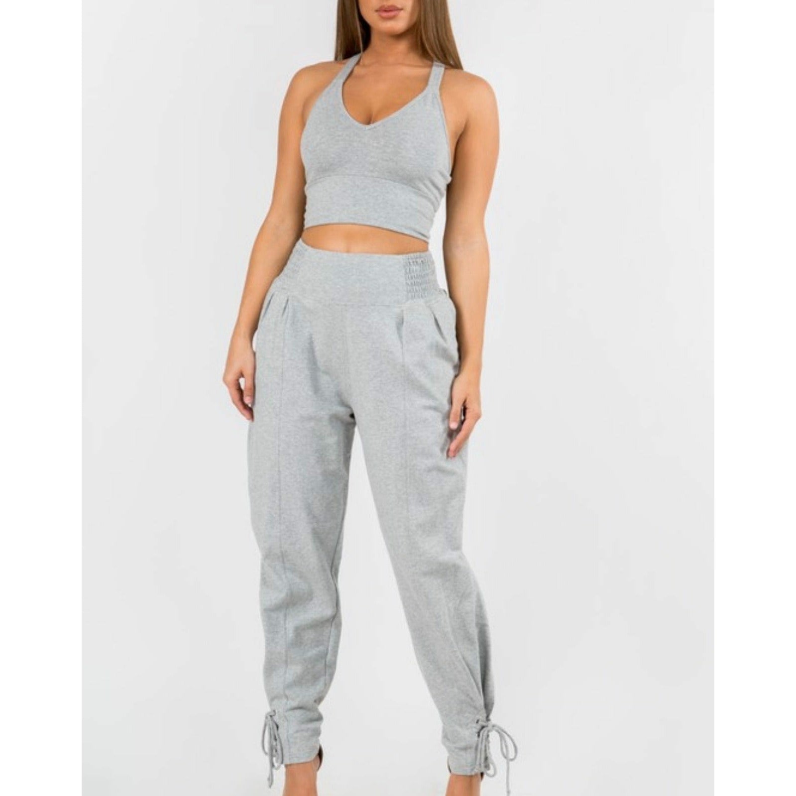 Grey Pants Set