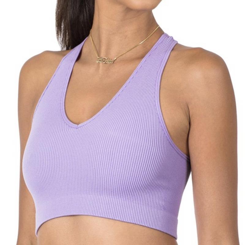 Lavender Crop Tank