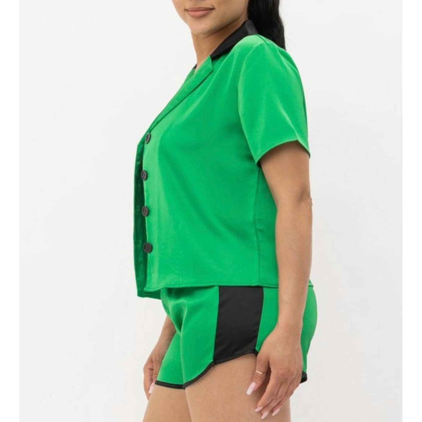 Rock & Roll Satin Shorts Set