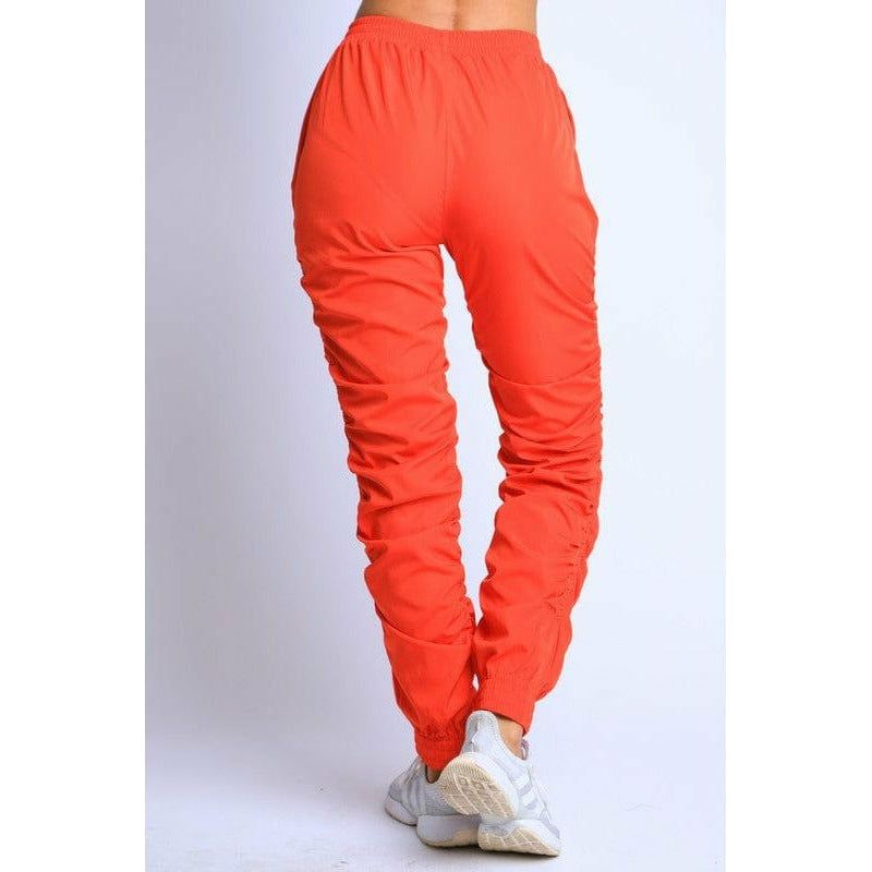 Ruched Windbreaker Pants