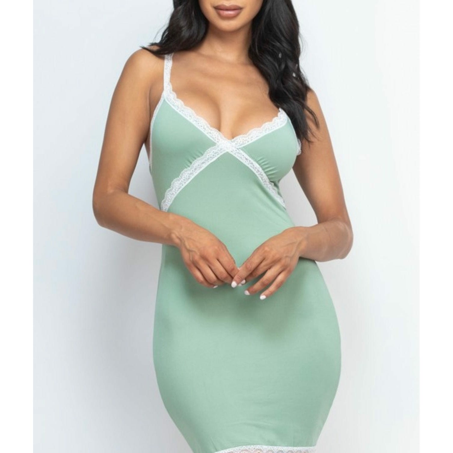 Sage Slip Dress