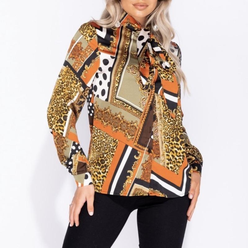 Scarf Print Blouse