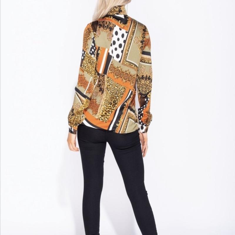 Scarf Print Blouse