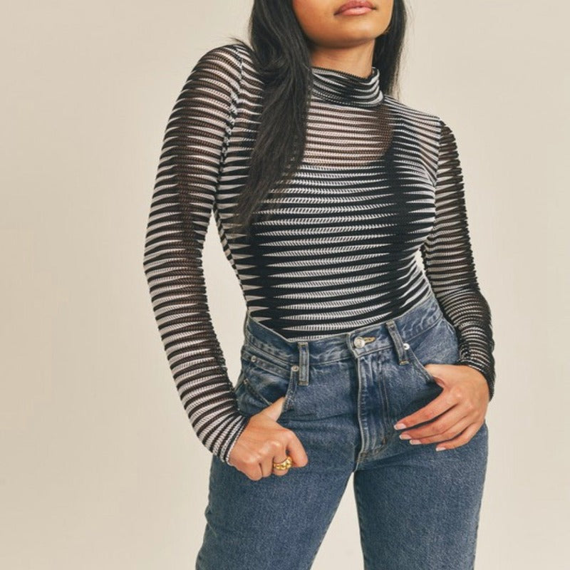 Striped Bodysuit