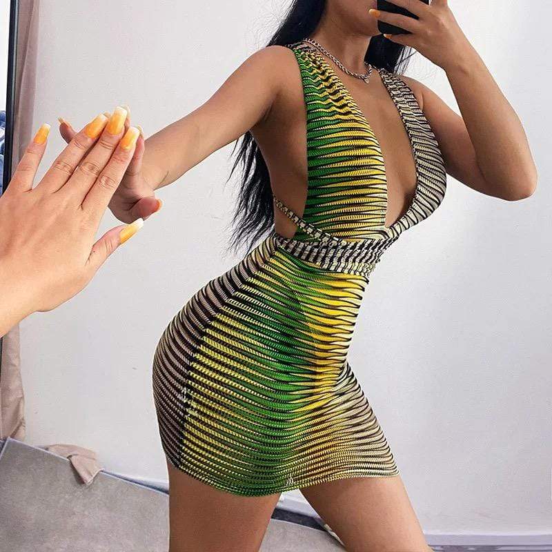 Tropics Halter Dress