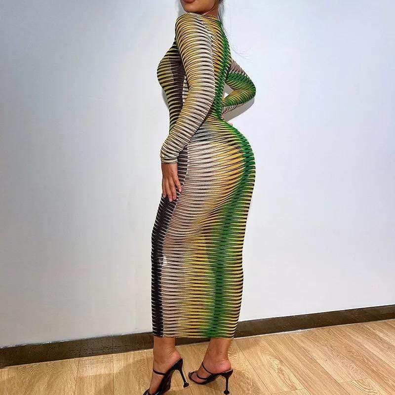 Tropics Long Sleeve Dress