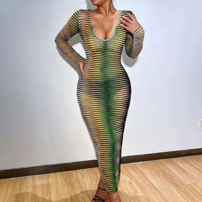 Tropics Long Sleeve Dress