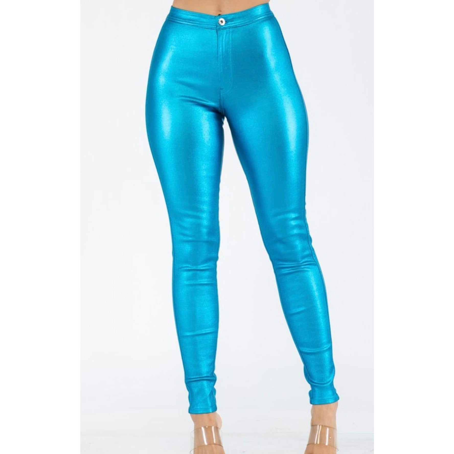 Turquoise Iridescent Pants