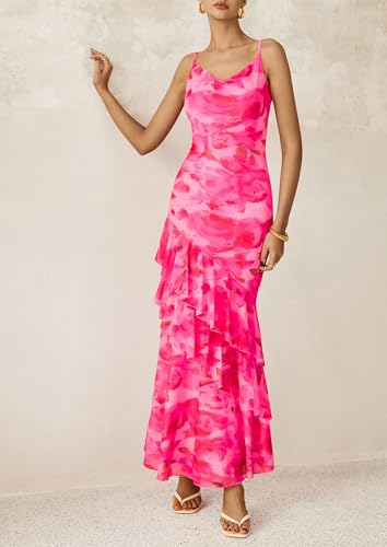Apparel PRETTYGARDEN Maxi Tiered Floral Sundress