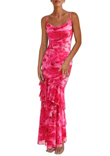 Apparel PRETTYGARDEN Maxi Tiered Floral Sundress