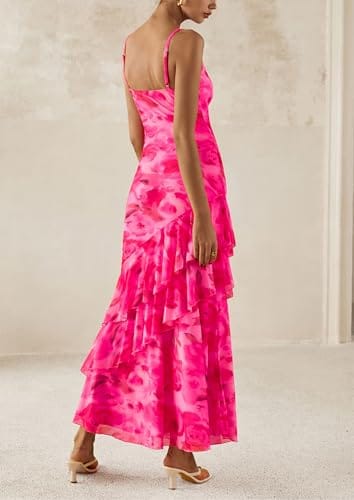 Apparel PRETTYGARDEN Maxi Tiered Floral Sundress
