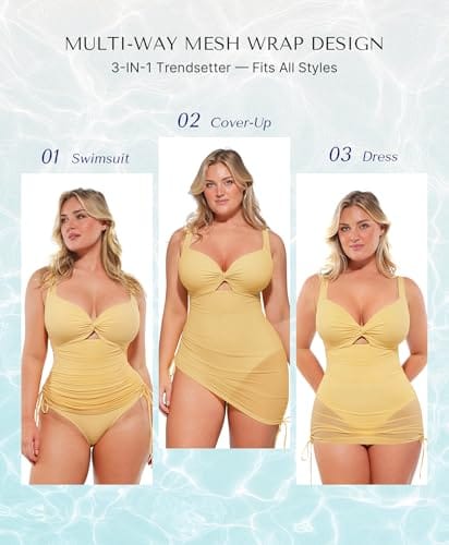 Apparel SHAPELLX Tummy Control Swim Dress