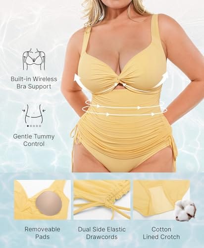 Apparel SHAPELLX Tummy Control Swim Dress