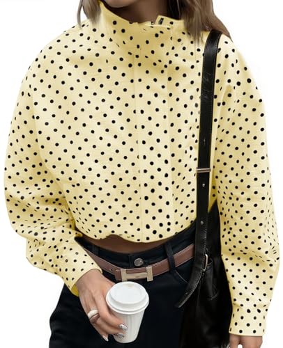 Apparel Tankaneo Cropped Polka Dot Jacket
