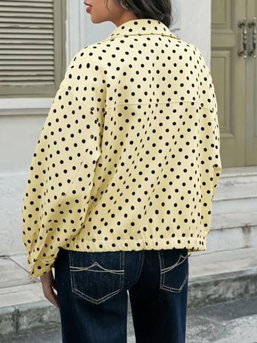 Apparel Tankaneo Cropped Polka Dot Jacket