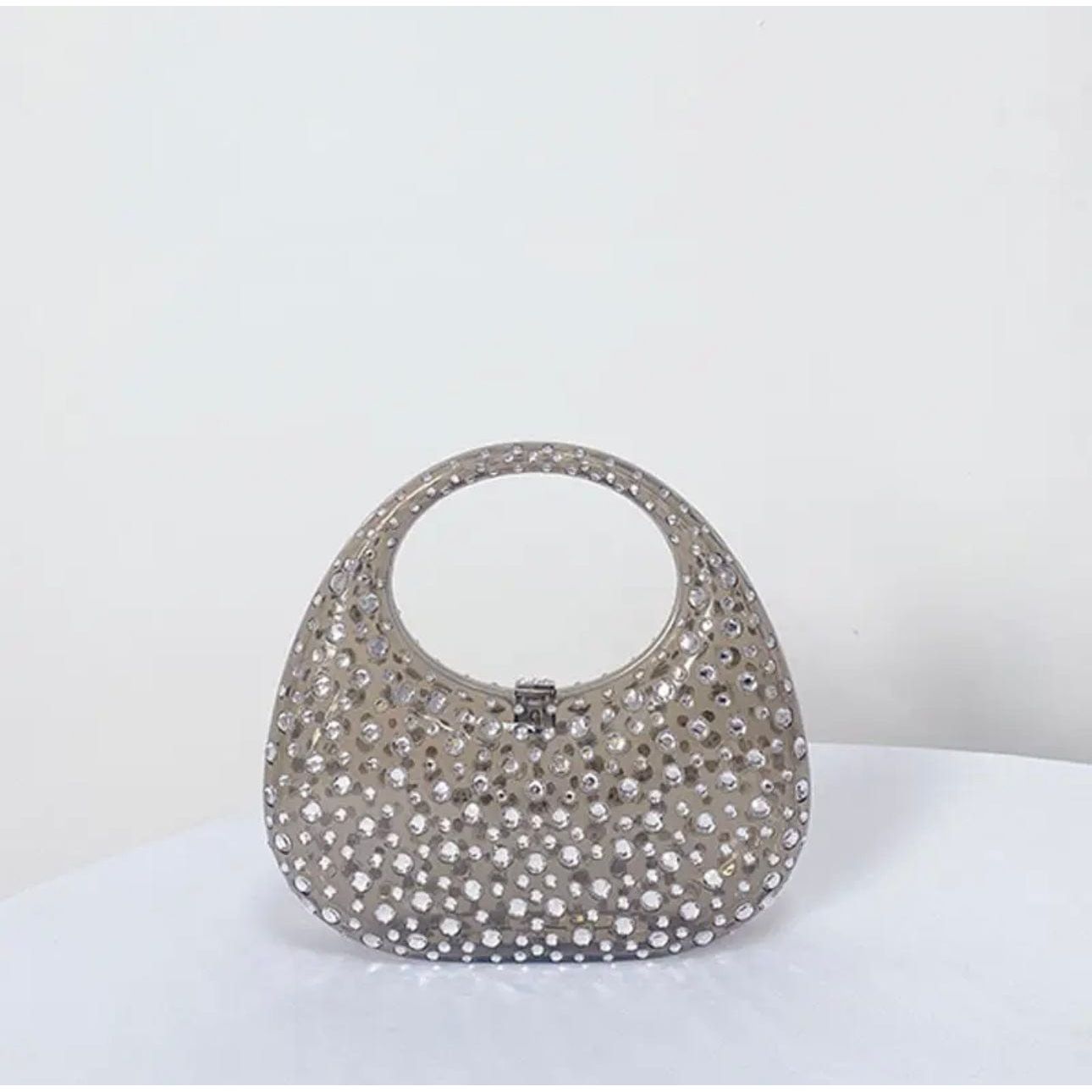 Black Rhinestone Acrylic Bag