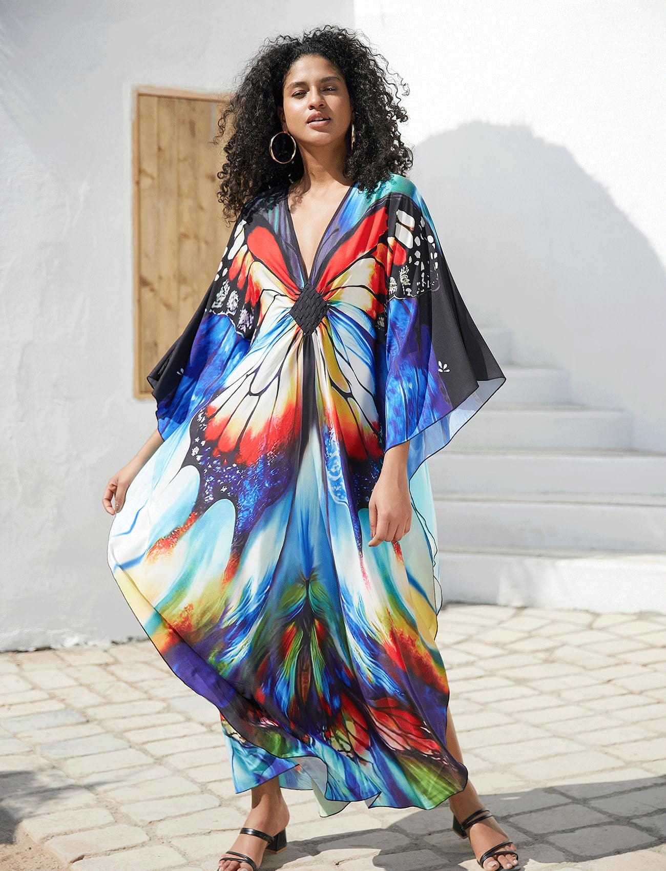 Butterfly Kaftan Dress
