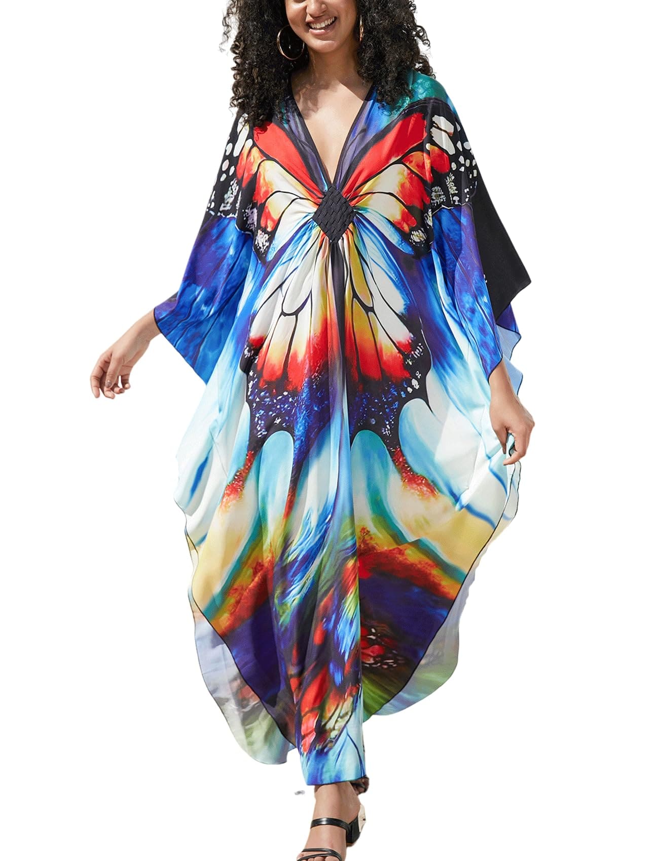 Butterfly Kaftan Dress