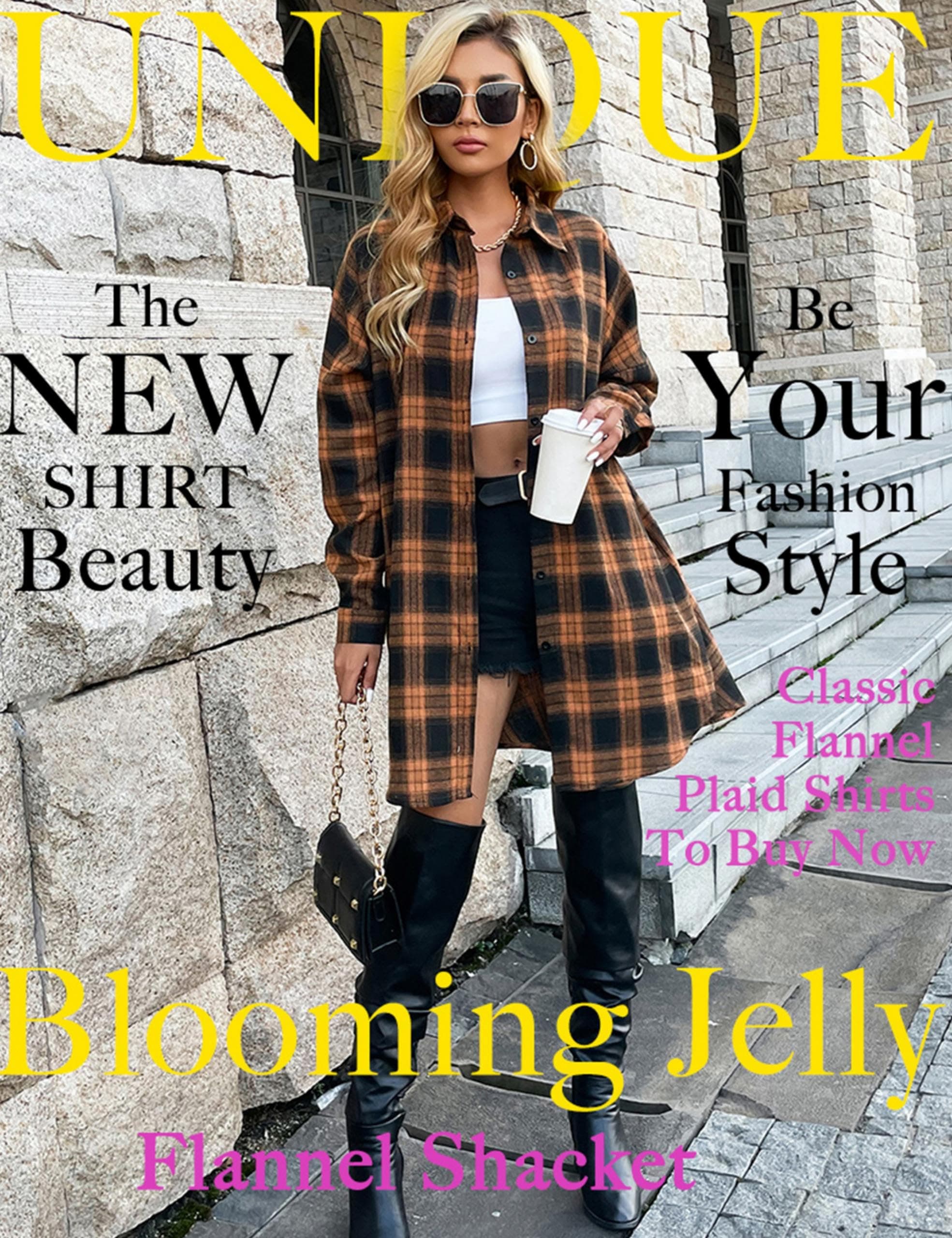 Button Down Flannel Shacket