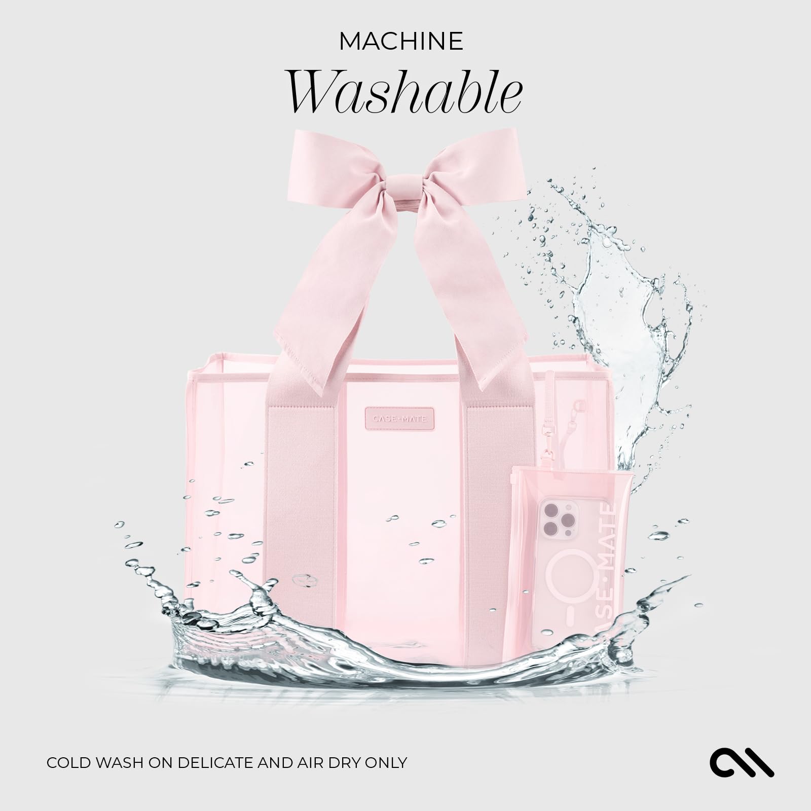 Case-Mate Pink Bow Beach Tote