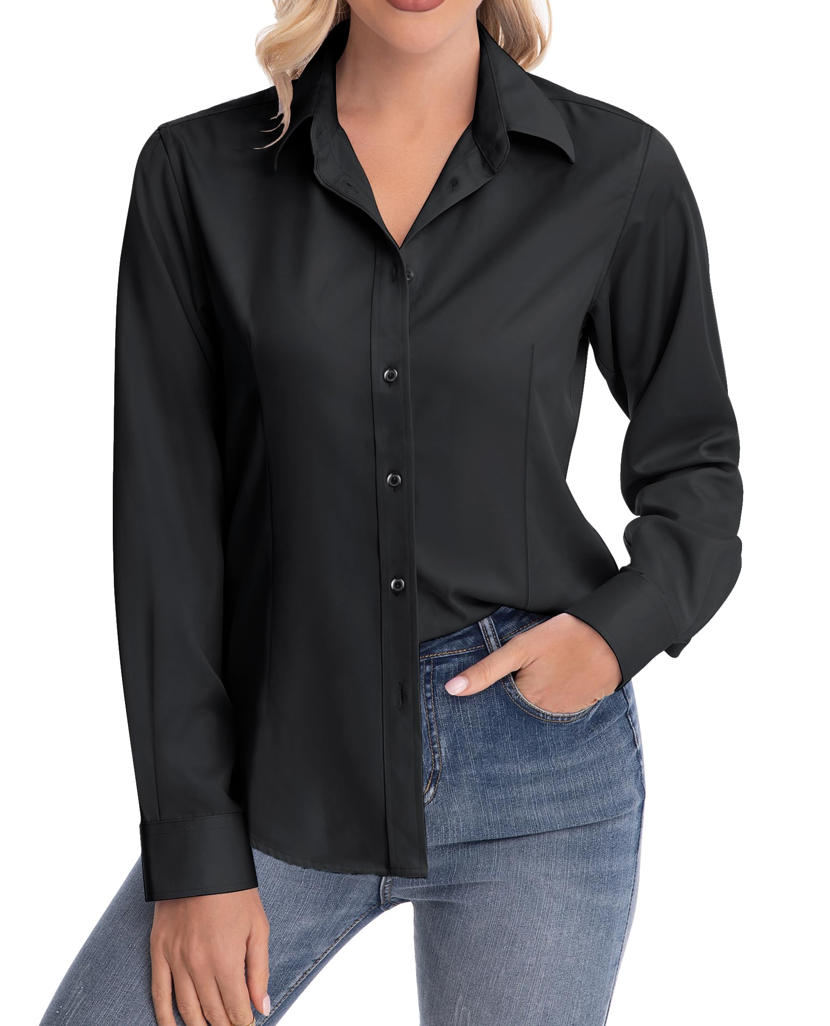 Classic-Fit Long Sleeve Button Down Shirt