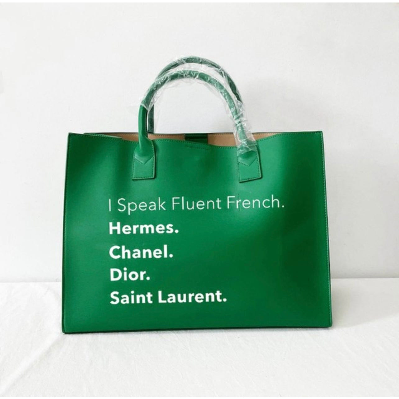 Fluent French Tote-Kelly Green