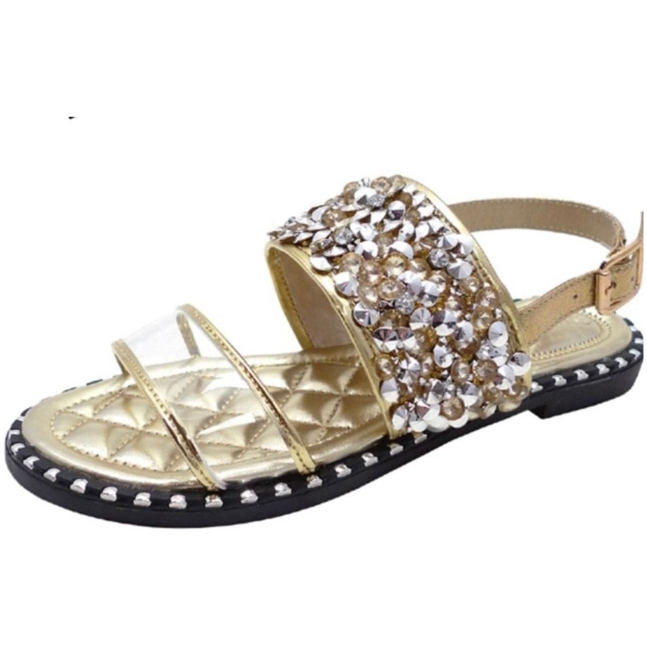 Gold Glitter Sandal