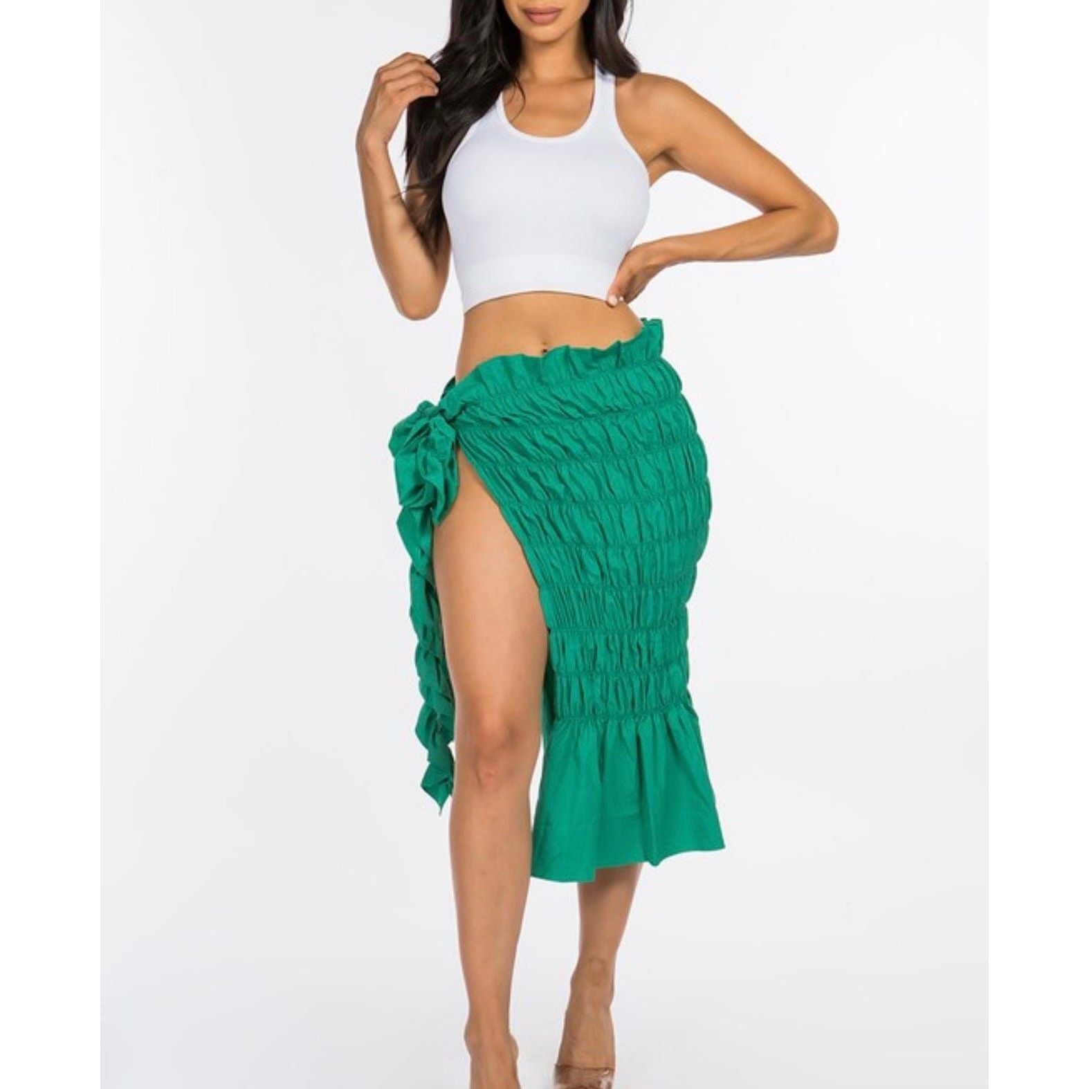 Green Cover-up Skirt