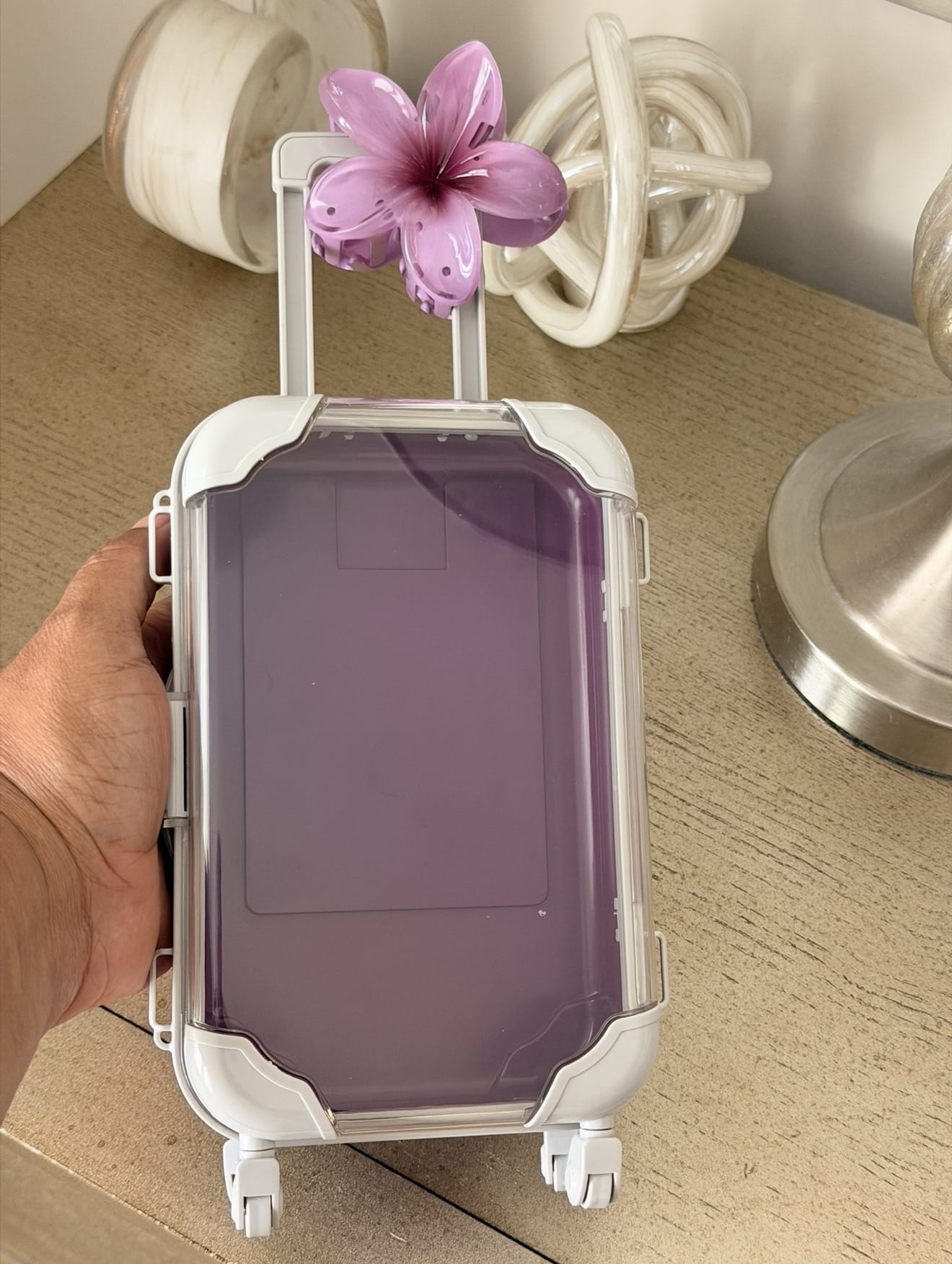 Large Mini Suitcase Party Favor | Empty Suitcase for Girls Trips & Bachelorette Parties