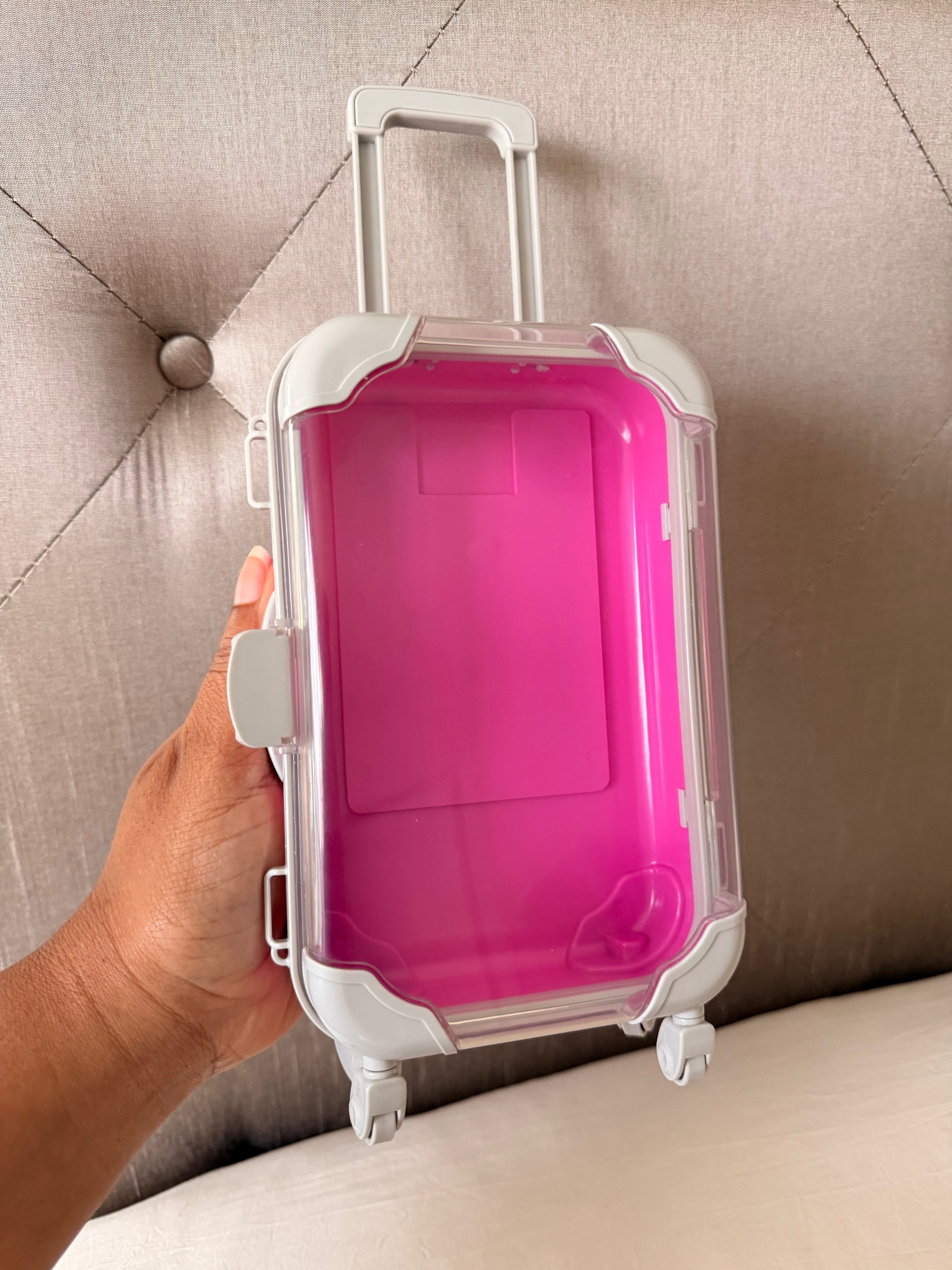 Large Mini Suitcase Party Favor | Empty Suitcase for Girls Trips & Bachelorette Parties