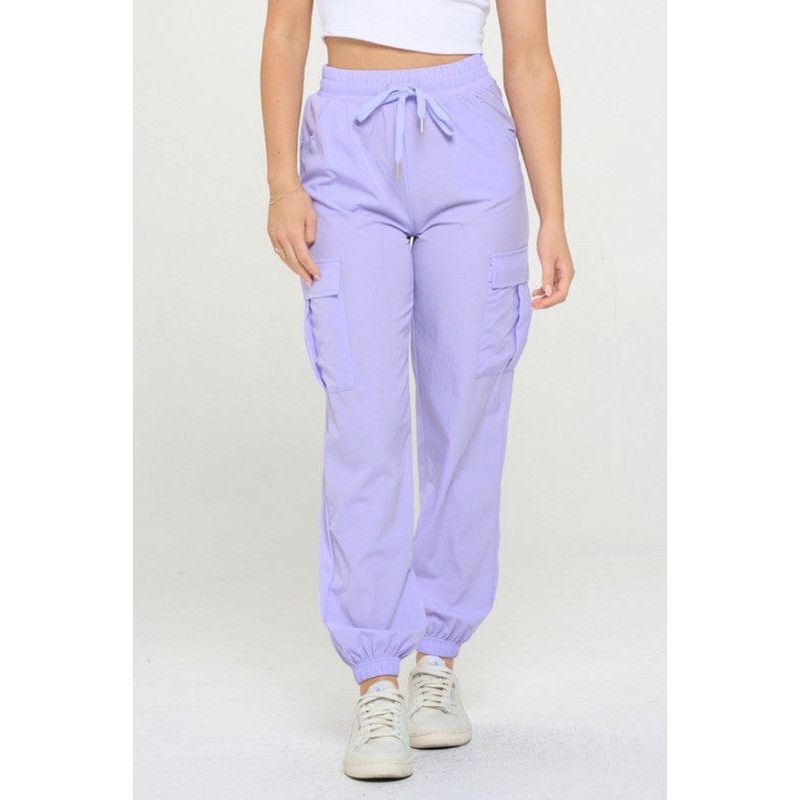 Lavender / S Women's Cargo Joggers Lightweight Quick Dry Pants