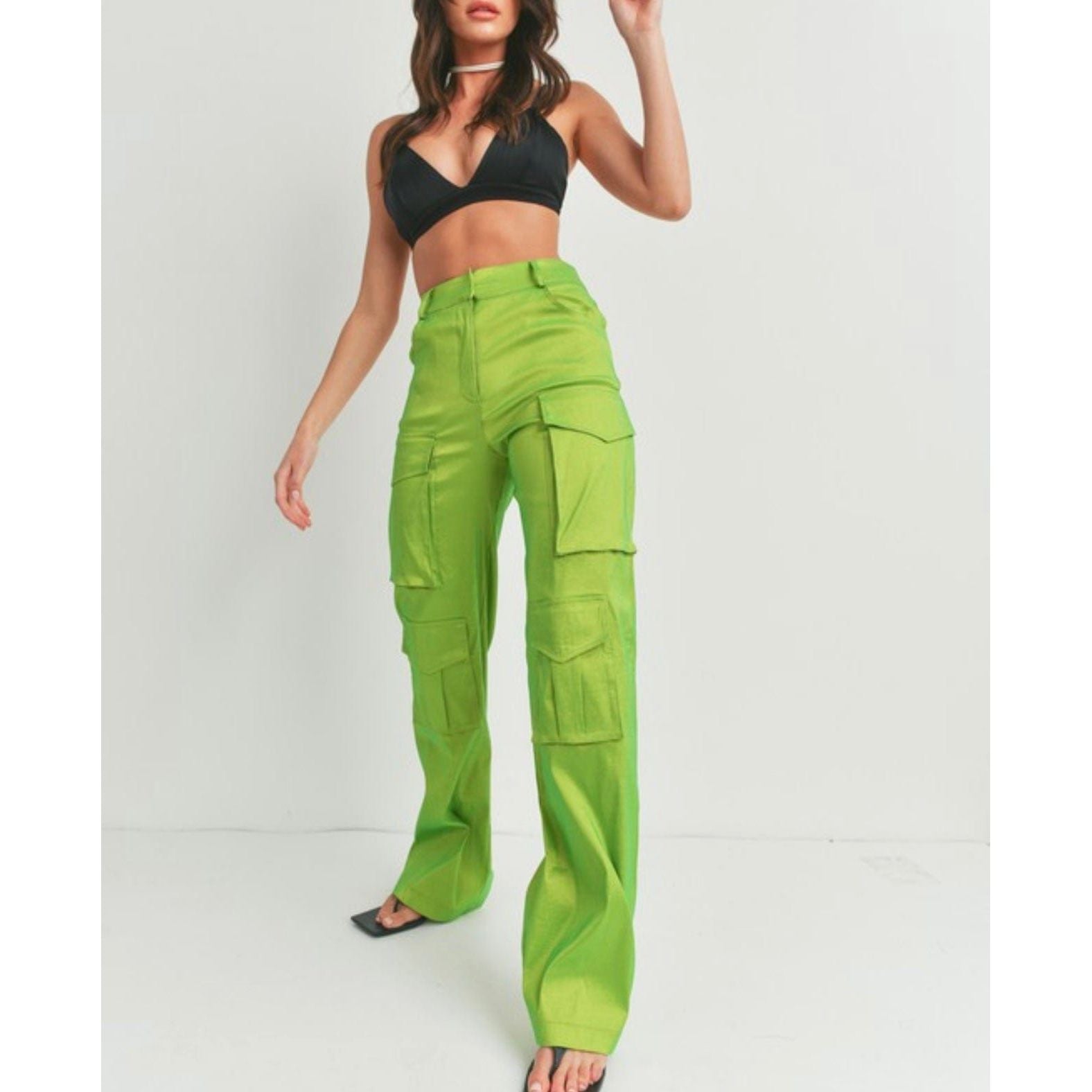 Lime Cargo Pants – Fancy Tancy