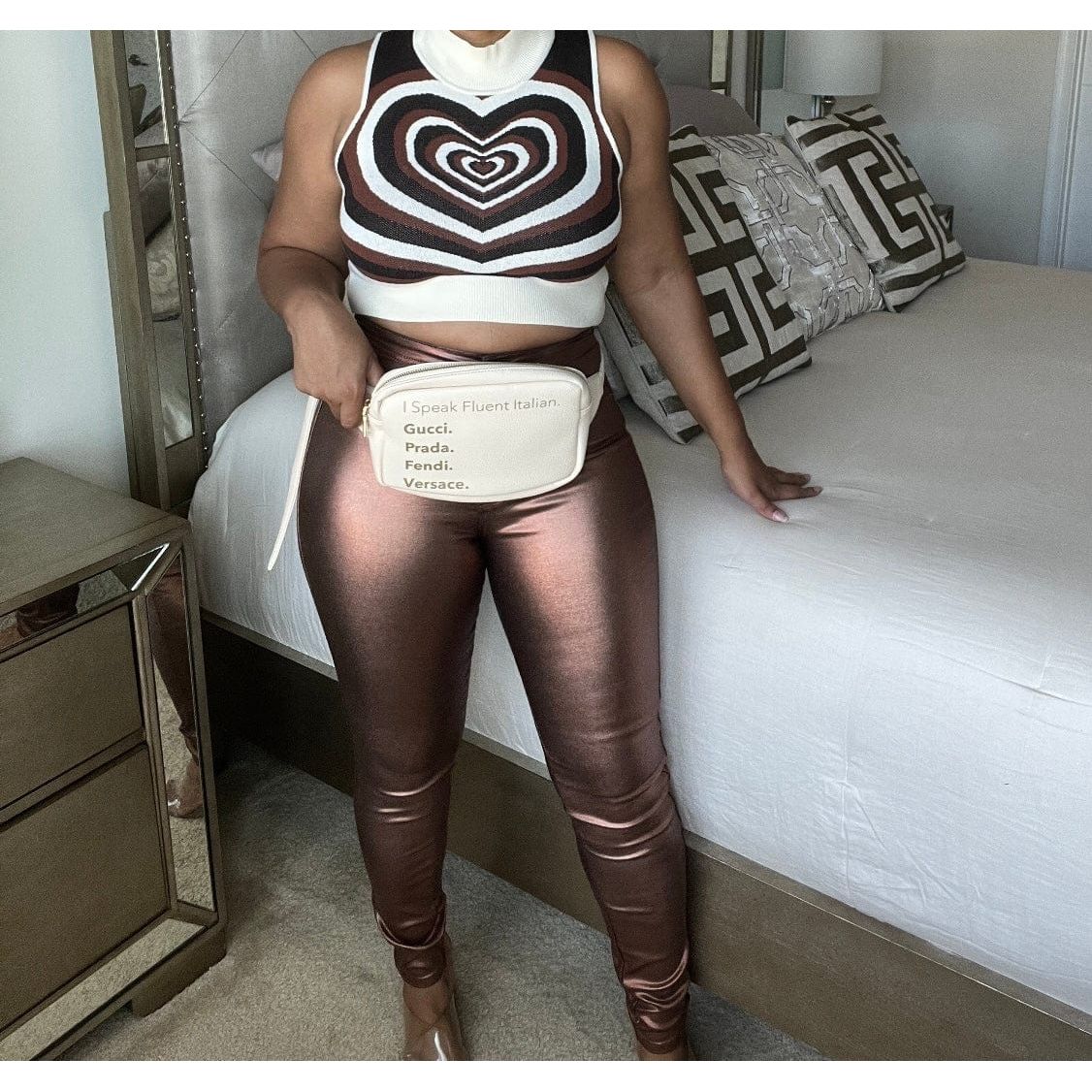 Mocha Iridescent Pants