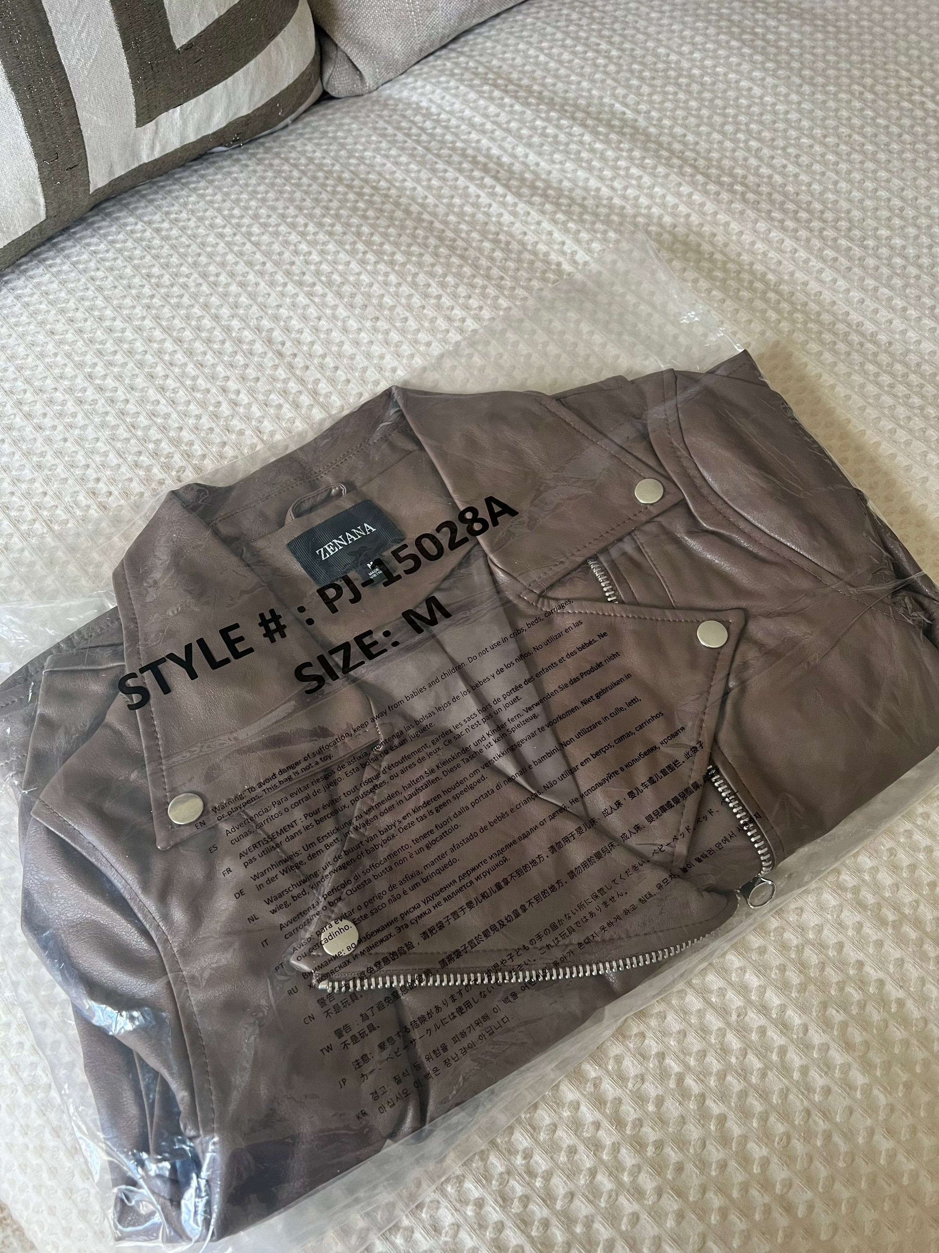 Mocha Moto Jacket