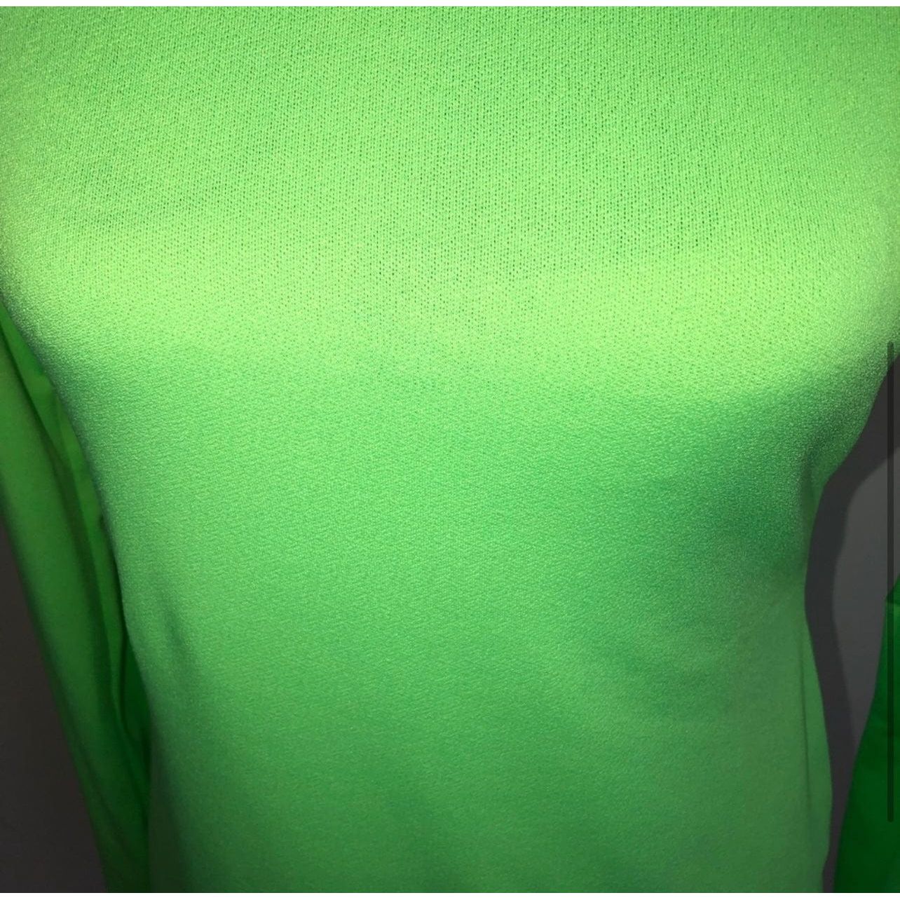 Neon Green Crepe Dress