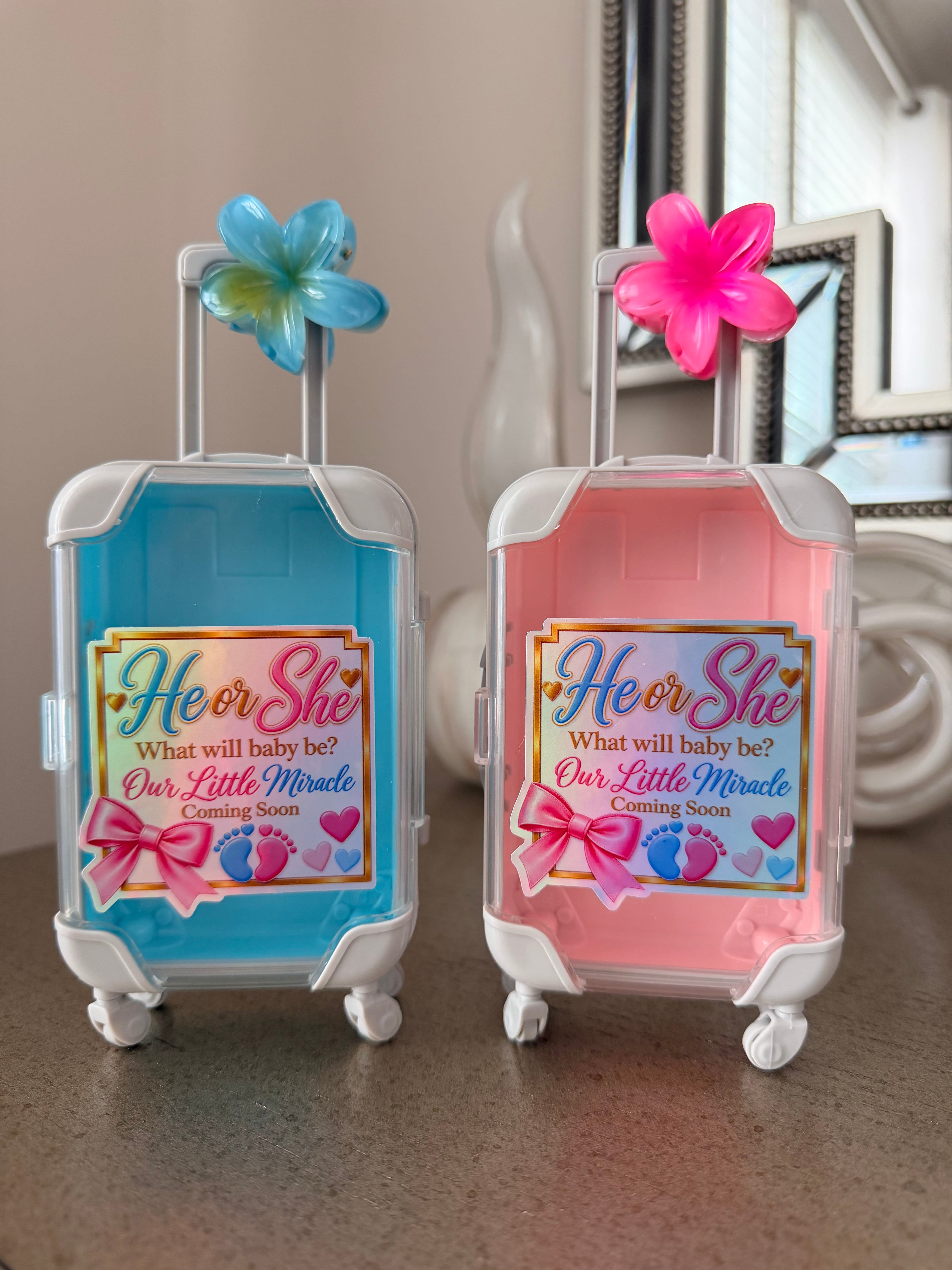 Small Mini Suitcase Party Favor | Empty Suitcase for Girls Trips & Bachelorette Parties