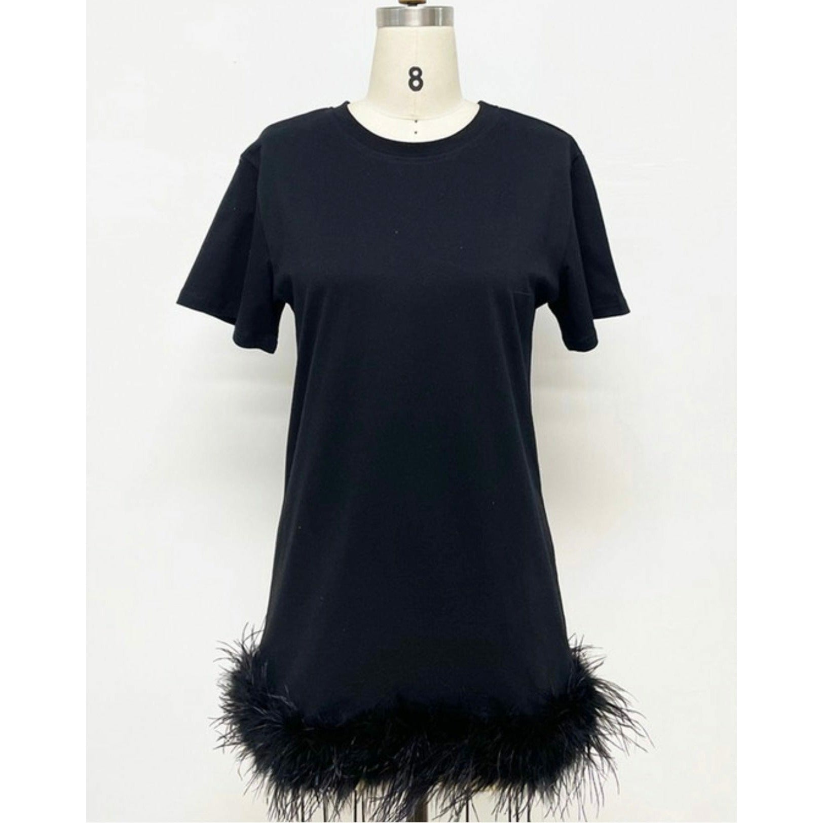 Black Feather Dress